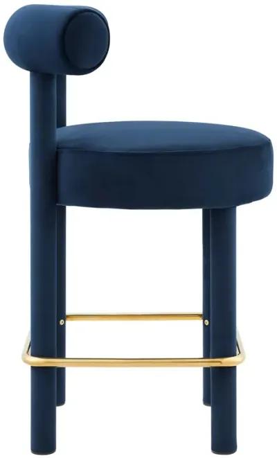 Toulouse Performance Velvet Counter Stool