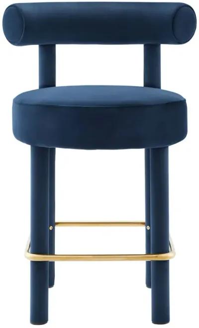 Toulouse Performance Velvet Counter Stool