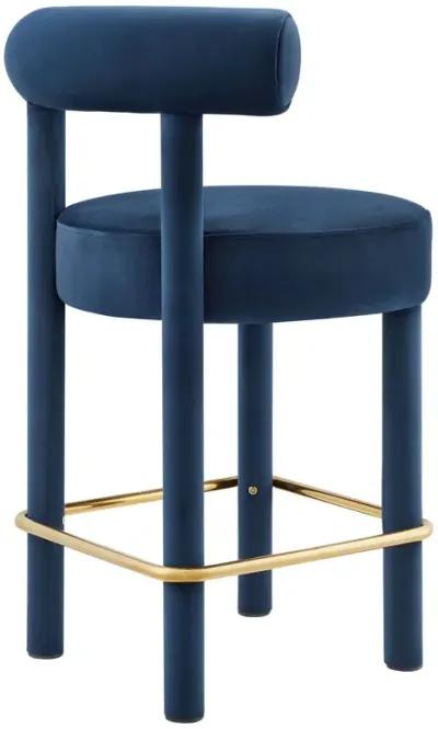 Toulouse Performance Velvet Counter Stool