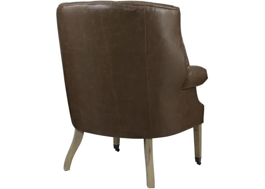 Chart Upholstered Vinyl Lounge Chair