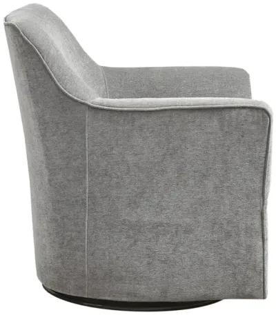 Madison Park Augustine Plain Grey Swivel Glider Chair