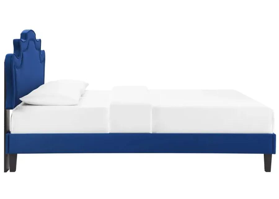 Neena Performance Velvet King Bed