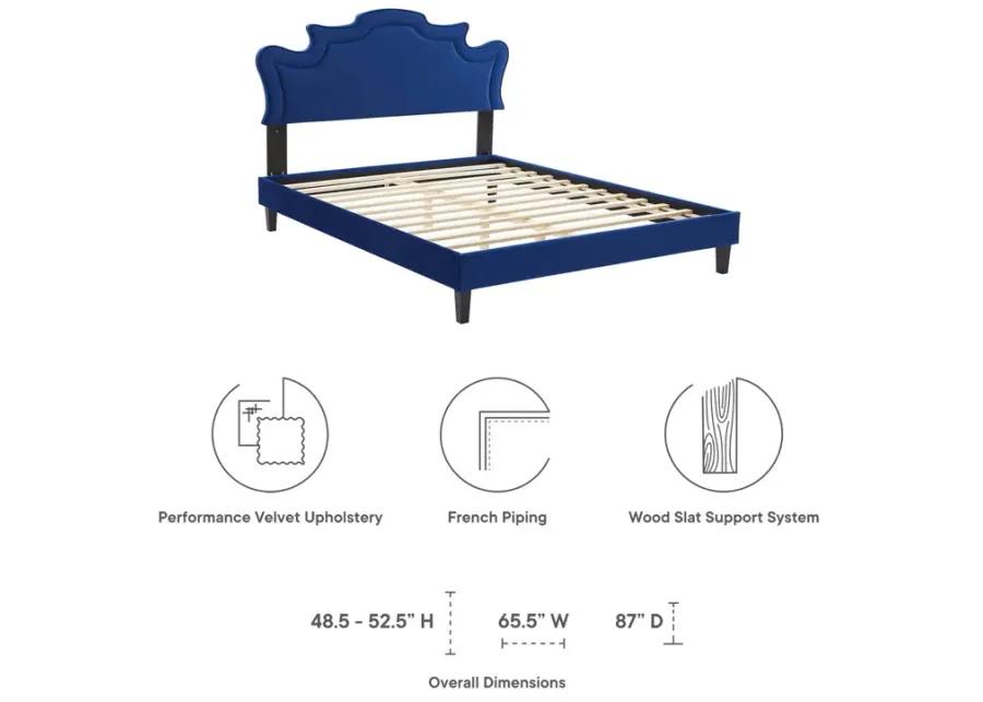 Neena Performance Velvet King Bed