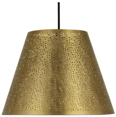 Hargen 15" Wide 1-Light Pendant - Antique Brass