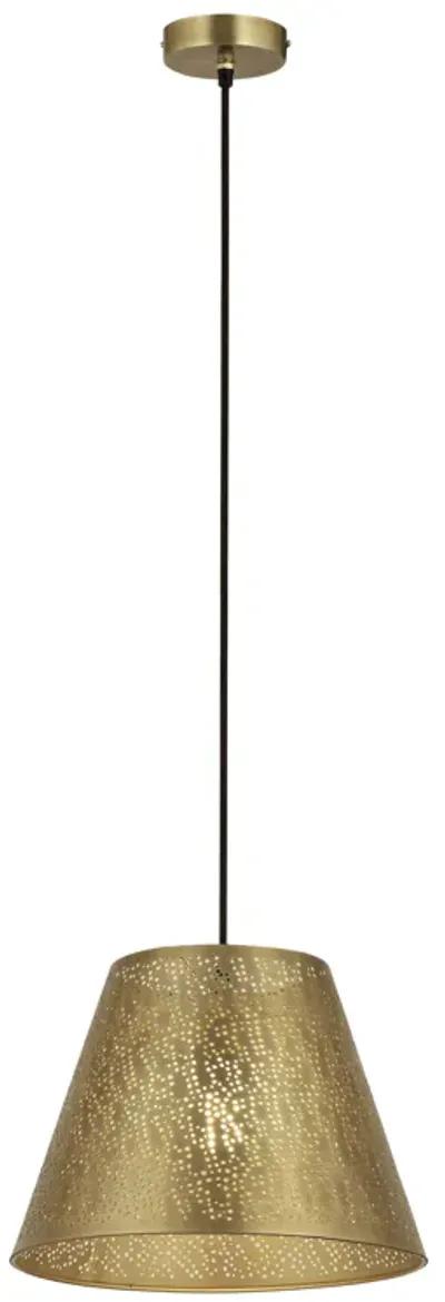 Hargen 15" Wide 1-Light Pendant - Antique Brass