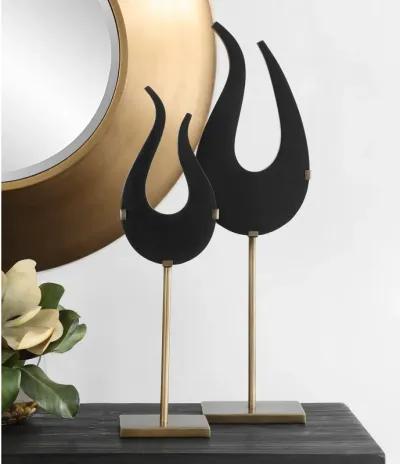 Black Flame Sculptures, S/2