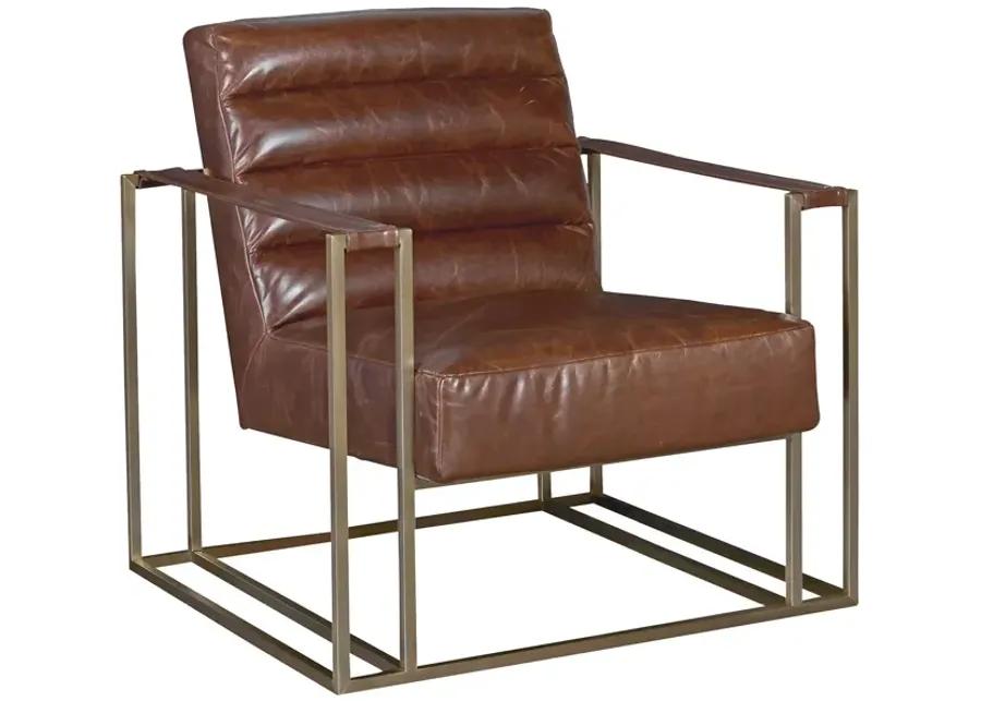 Jensen Accent Chair-Brown Leather