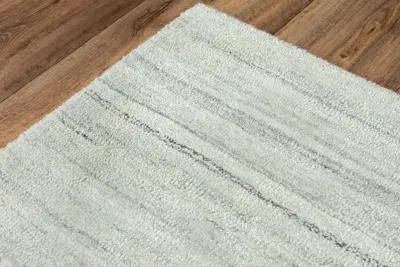 Seasand Ivory Muted Stripe Recycled Polyester 8'6" x 11'6" Rectangle Rug