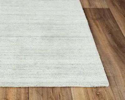 Seasand Ivory Muted Stripe Recycled Polyester 8'6" x 11'6" Rectangle Rug