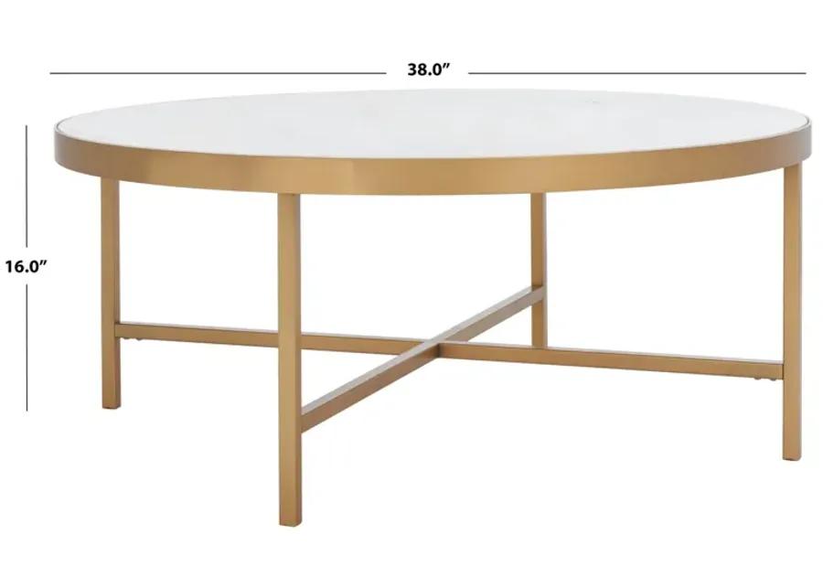 Caralyn Round Marble Coffee Table