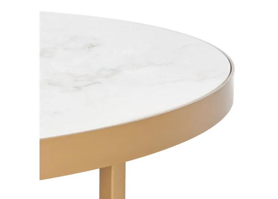 Caralyn Round Marble Coffee Table