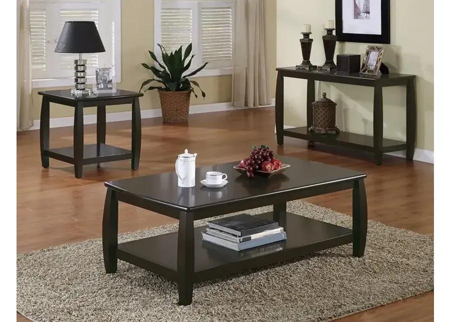 Dixon Rectangular Sofa Table with Lower Shelf Espresso