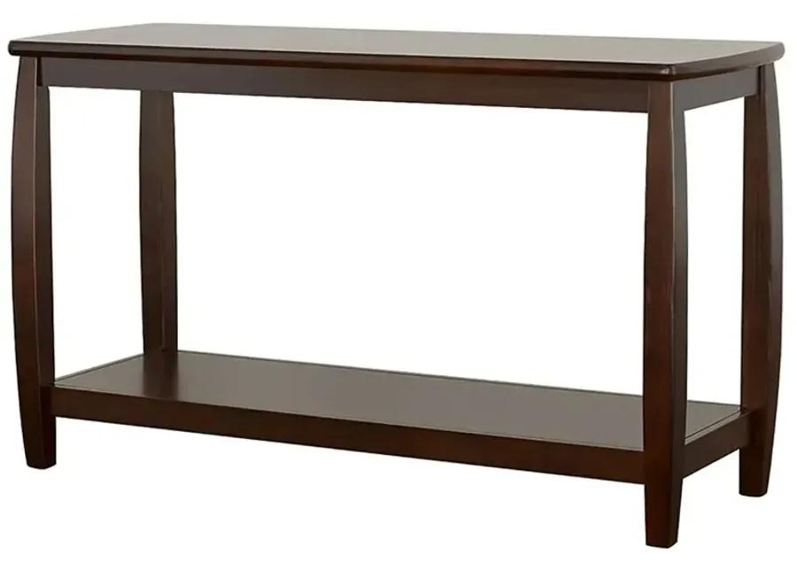 Dixon Rectangular Sofa Table with Lower Shelf Espresso