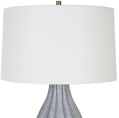 Veston Blue Glaze Table Lamp