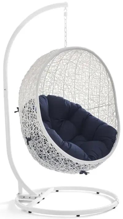 Hide Outdoor Patio Swing Chair With Stand