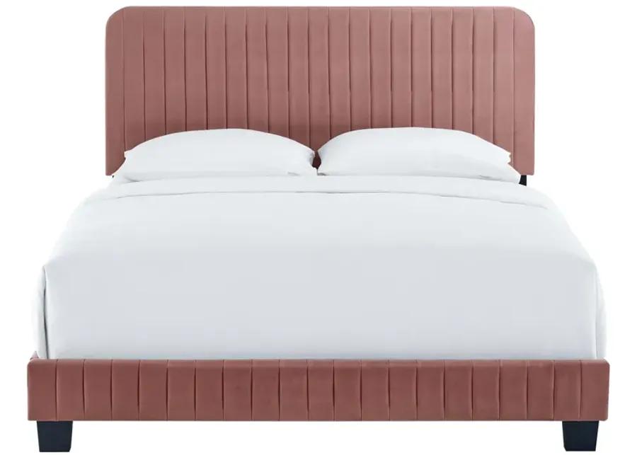 Celine Channel Tufted Performance Velvet Twin Bed