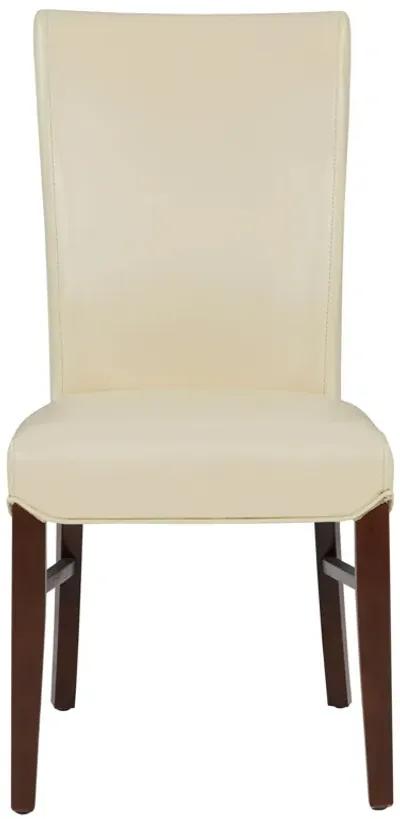 Milton Bonded Leather Dining Side Chair, Cream (Set of 2)