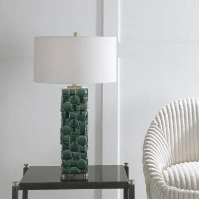 Geometry Green Table Lamp