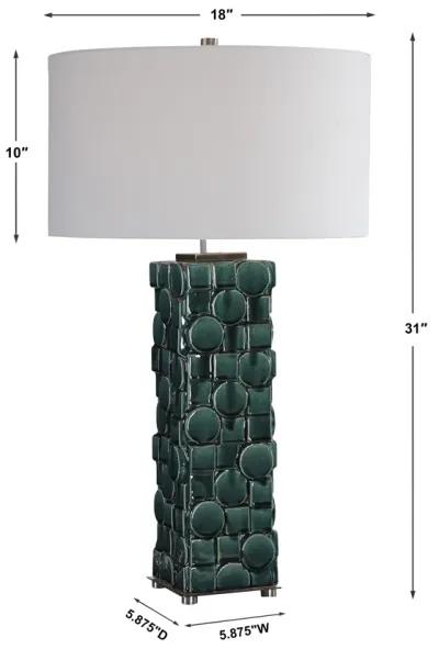 Geometry Green Table Lamp