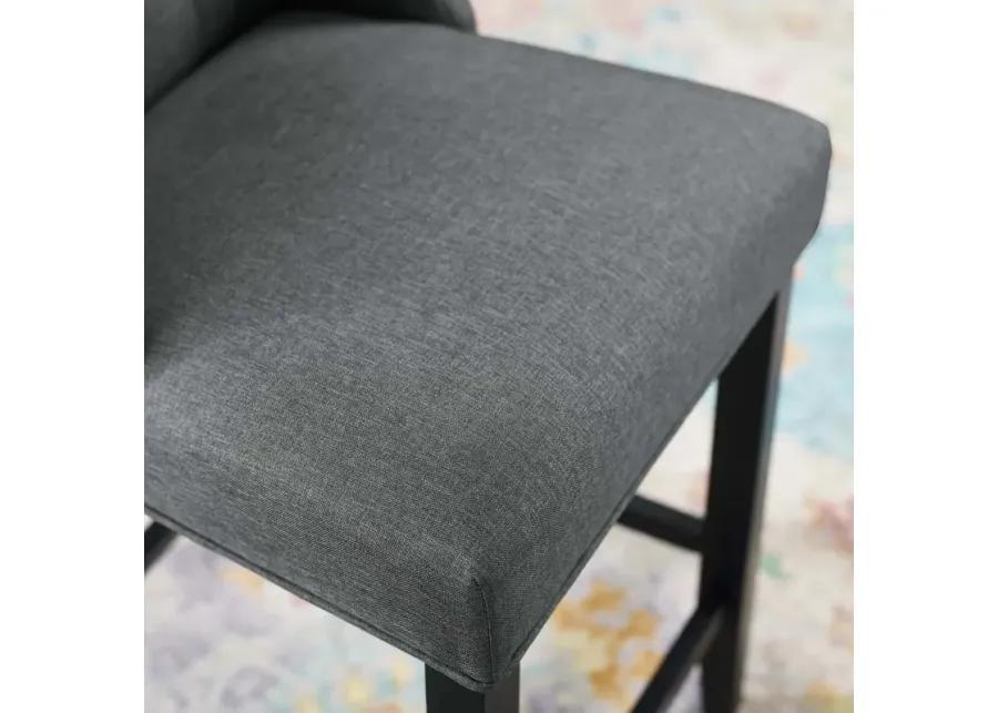 Baronet Tufted Button Upholstered Fabric Counter Stool