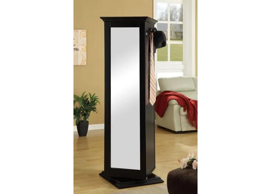 Robinsons Swivel Accent Cabinet with Cork Board Black