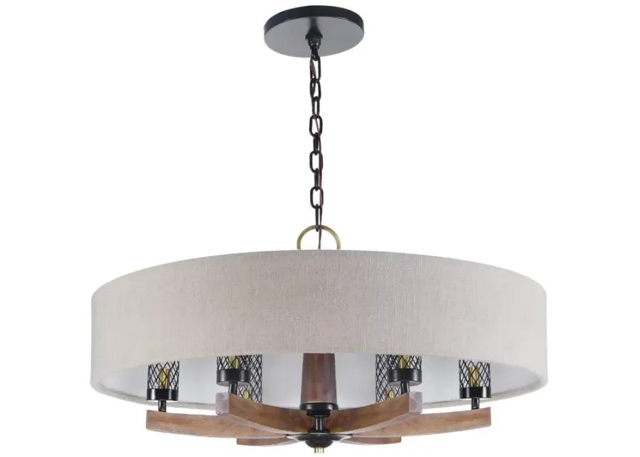 Woodall 6 Light Drum Chandelier