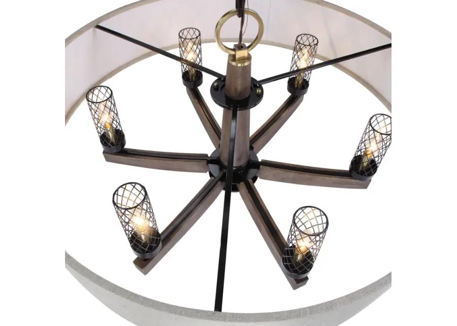 Woodall 6 Light Drum Chandelier