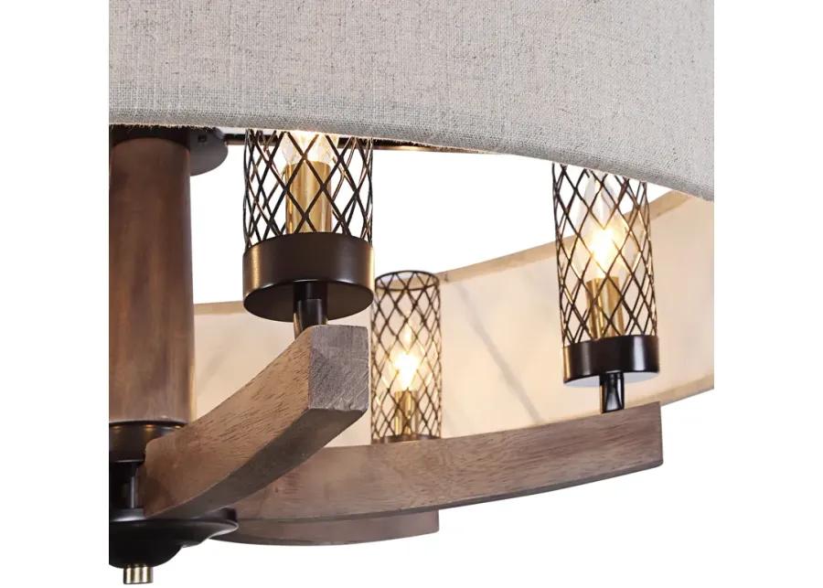 Woodall 6 Light Drum Chandelier