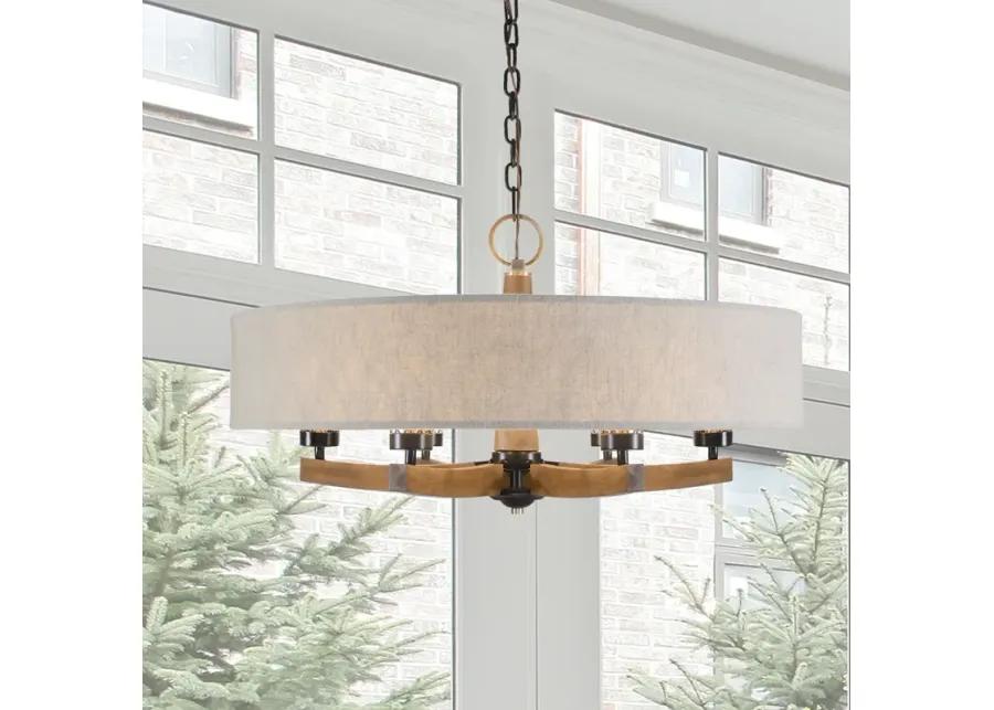 Woodall 6 Light Drum Chandelier