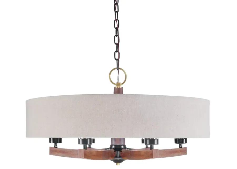 Woodall 6 Light Drum Chandelier