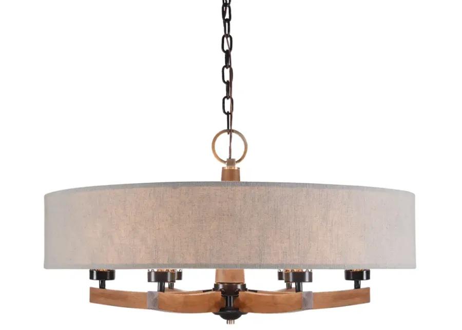 Woodall 6 Light Drum Chandelier