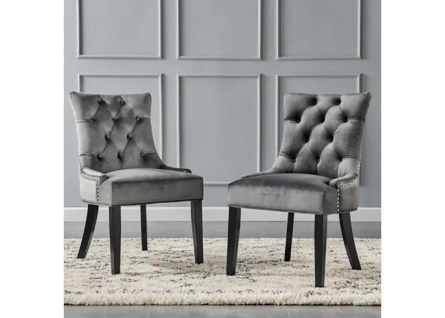 Regent Tufted Performance Velvet Dining Side Chairs - Set of 2