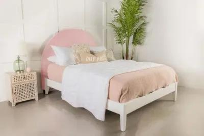 June Upholstered Arched Queen / Full Headboard Blush