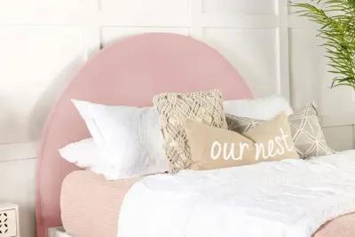 June Upholstered Arched Queen / Full Headboard Blush