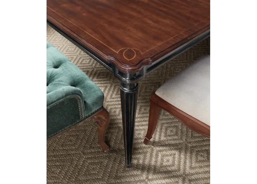 Charleston Rectangle Leg Dining Table w-2-22in leaves