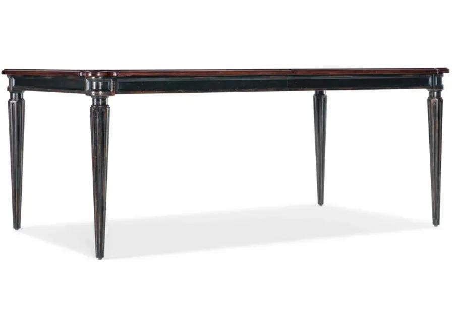 Charleston Rectangle Leg Dining Table w-2-22in leaves