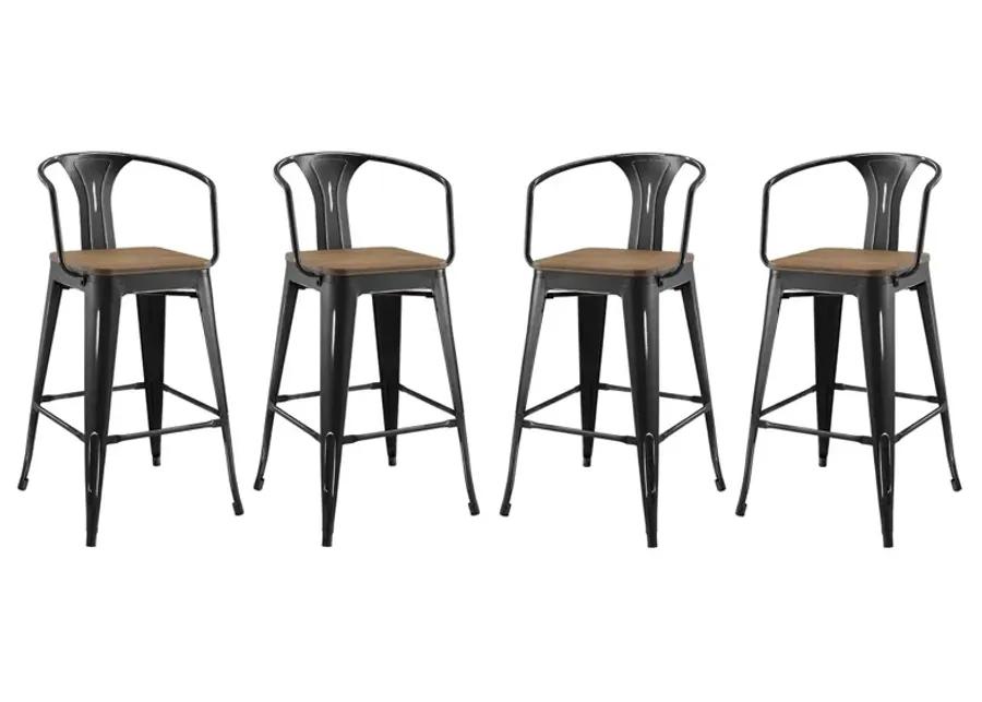 Promenade Bar Stool Set of 4