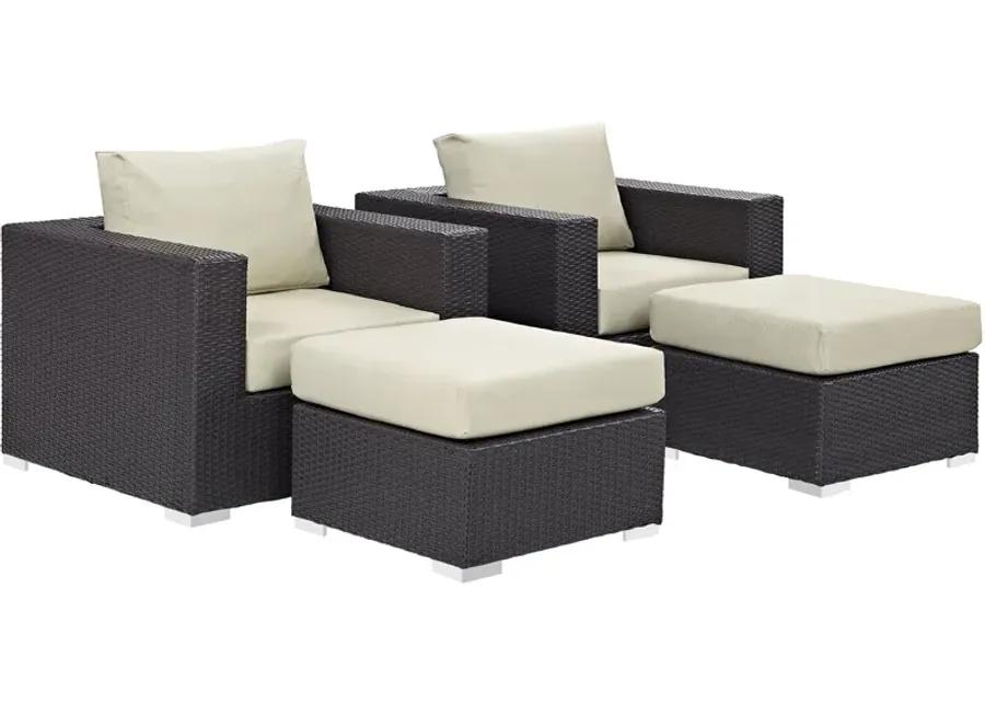 Convene 4-Piece Outdoor Armchair Set