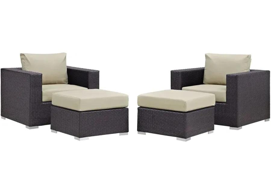 Convene 4-Piece Outdoor Armchair Set