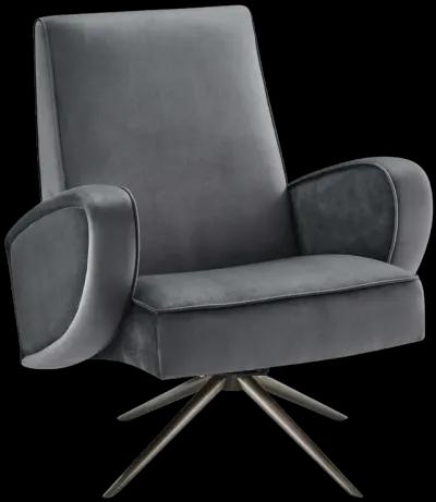 Superior Performance Velvet Swivel Chair