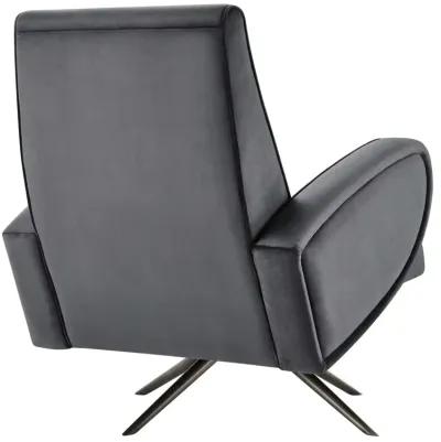 Superior Performance Velvet Swivel Chair