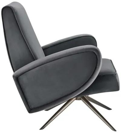 Superior Performance Velvet Swivel Chair