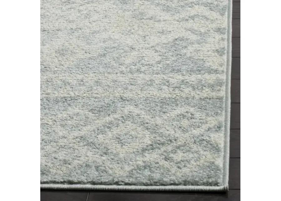 Adirondack Contemporary Slate / Ivory 5'-1" X 7'-6" Powerloomed Rug