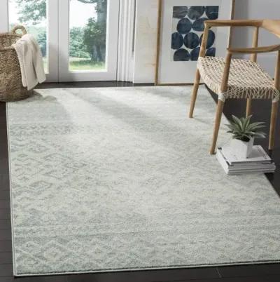 Adirondack Contemporary Slate / Ivory 5'-1" X 7'-6" Powerloomed Rug