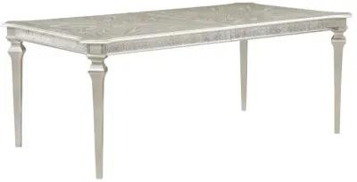 Evangeline Rectangular Dining Table with Extension Leaf Silver Oak