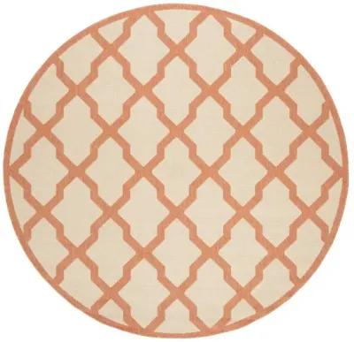 LINDEN 122 Collection LND122U-6R Creme / Brown 6'-7" X 6'-7" Round