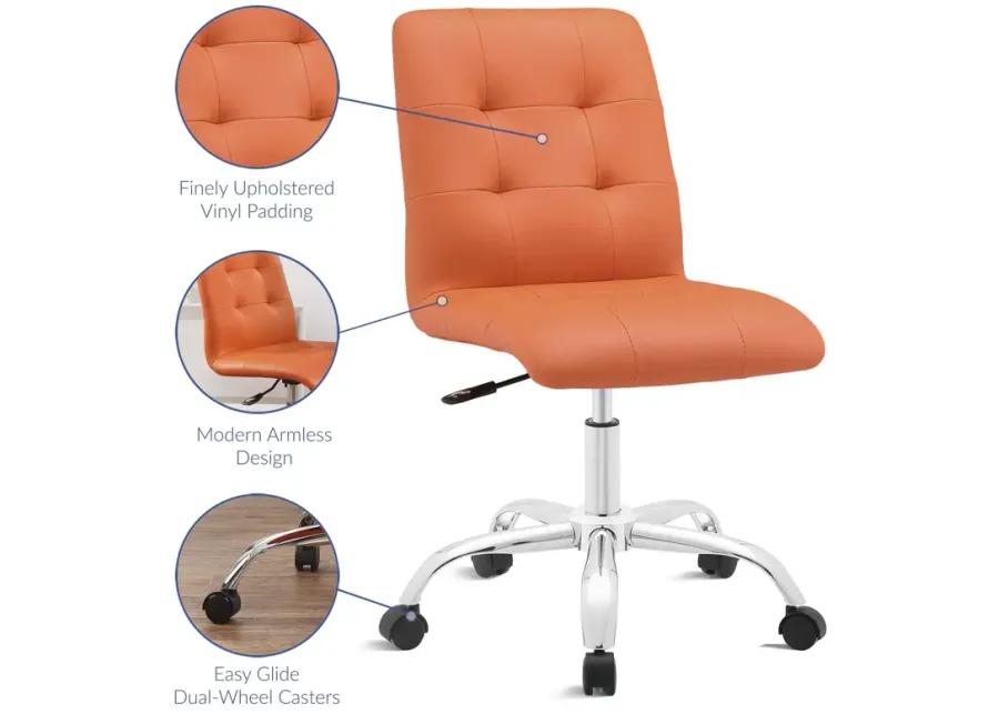 Prim Armless Mid Back Office Chair