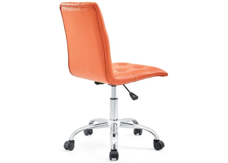 Prim Armless Mid Back Office Chair