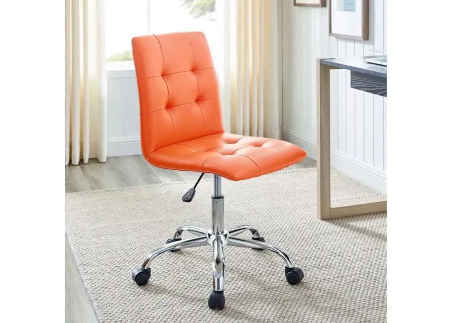 Prim Armless Mid Back Office Chair