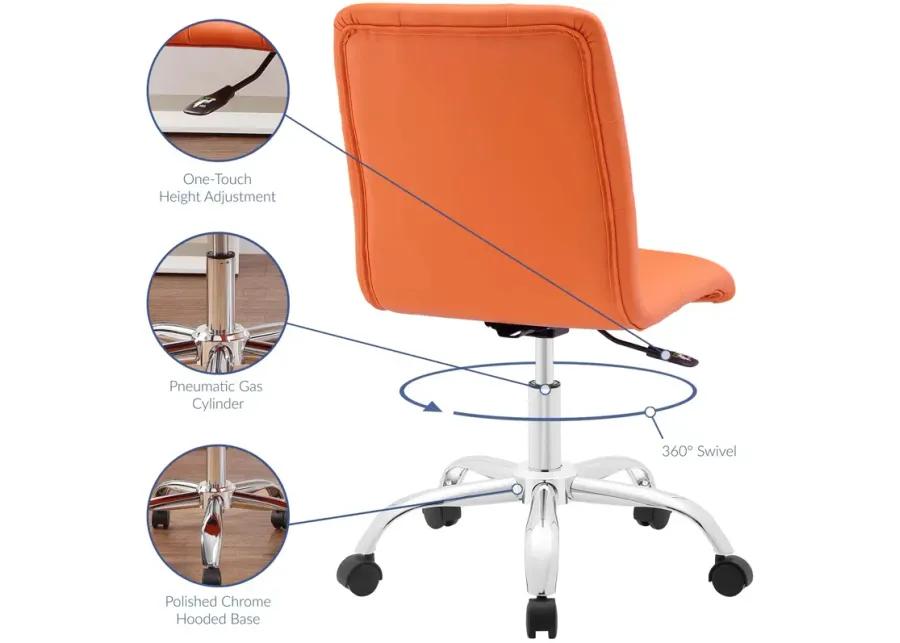 Prim Armless Mid Back Office Chair